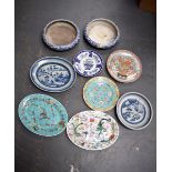 A GROUP OF CHINESE PORCELAIN, together with a Japanese dish etc. (9)
