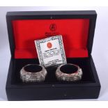 A PAIR OF OMANI SILVER BANGLES BY JAWAHIR OMAN MUSCAT, boxed. Silver weight 6 oz.