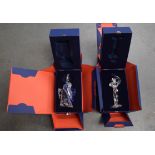 TWO BOXED SWAROVSKI MAGIC OF DANCE FIGURINE.