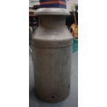 A LARGE MILK CHURN, “Hall & Sons, Pinner”. 75 cm high.