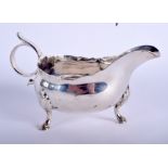 A GEORGE III SILVER CREAM BOAT. London 1765. 4.1 oz. 14 cm wide.