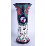 A MOORCROFT VASE Mackintosh pattern. 26 cm high.