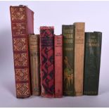 A GROUP OF ANTIQUE BOOKS INCLUDING “POPULAR NATURAL HISTORY”, together with “The Outline of Art” an