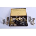 A BOX OF VINTAGE WRISTWATCHES in various forms and sizes. (qty)