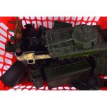 A SMALL QUANTITY OF VINTAGE TOY MILITARY VEHICLES, various manufacturer. (qty)