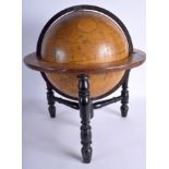 A LOVELY ANTIQUE NEWTONS TERRESTRIAL GLOBE London, Australia, Africa & Arctic Regions. 47 cm x 34 c