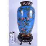 A FINE 19TH CENTURY JAPANESE MEIJI PERIOD CLOISONNE ENAMEL VASE Attributed to Namikawa Yasuyuki, de