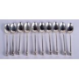 TEN SILVER SPOONS. Sheffield 1931. 5.2 oz. (10)