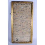 A MID 19TH CENTURY FRAMED EMBROIDERED SAMPLER by Betty Wick, decorated with extensive text. 21 cm x