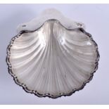 A VICTORIAN SILVER SHELL SHAPED DISH. London 1895. 2.8 oz.