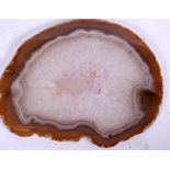 A SLAB OF AGATE, naturalistic in form. 16.5 cm wide.