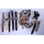 A COLLECTION OF VINTAGE WRIST WATCH'S, including Sekonda and a Cartier style watch. (qty)