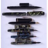 SIX VINTAGE PENS including Burnham. (6)