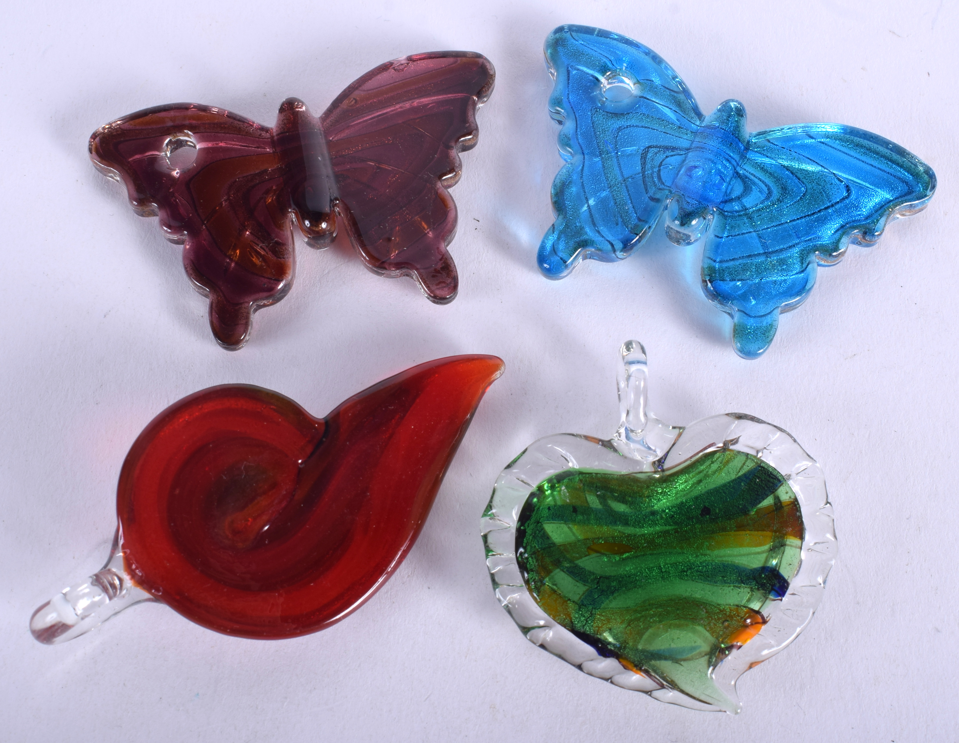 FOUR GLASS INSECTS. (4) - Image 2 of 2