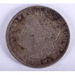 AN 1896 AMERICAN SILVER DOLLAR.