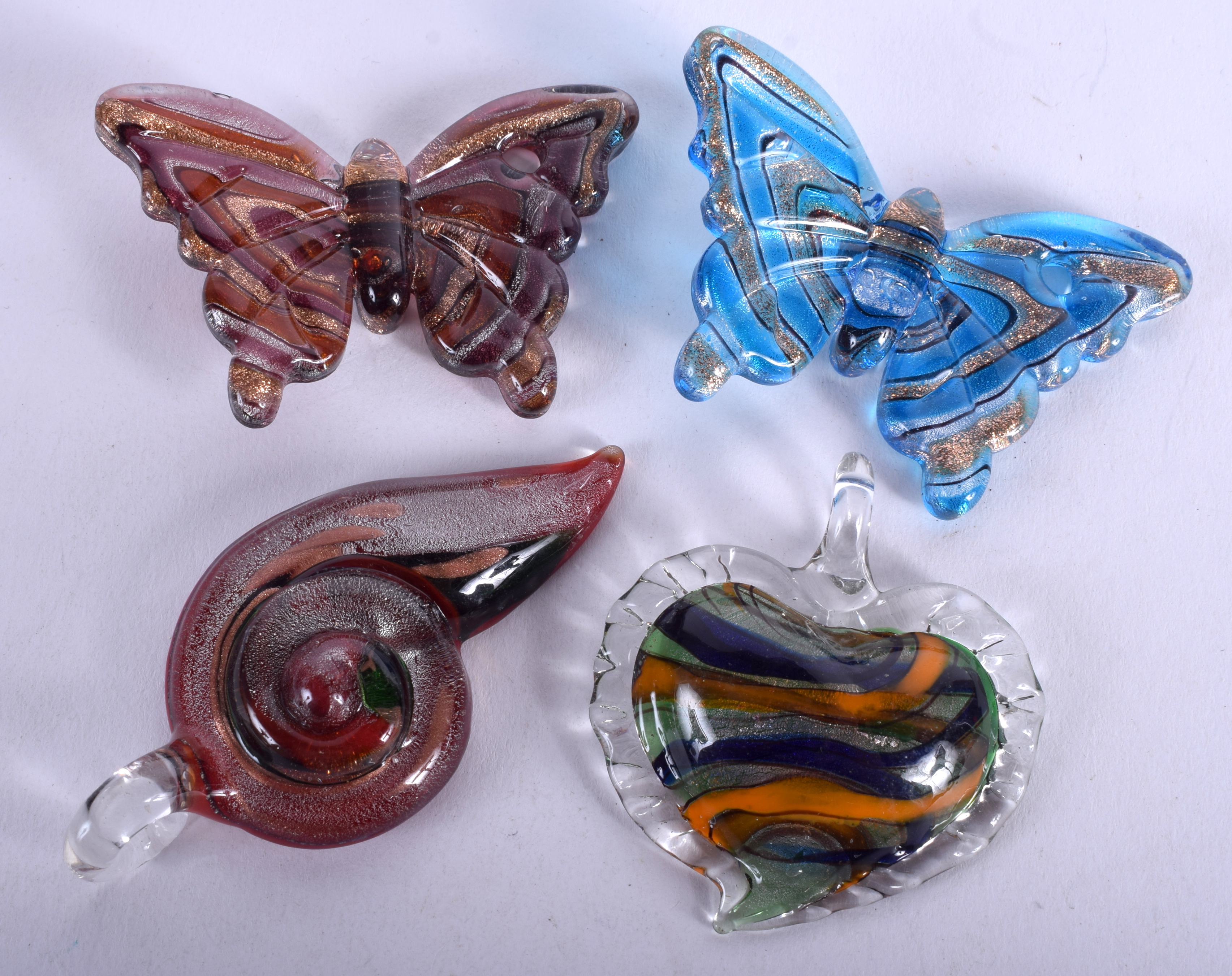 FOUR GLASS INSECTS. (4)