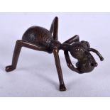 A JAPANESE BRONZE INSECT. 5 cm wide.