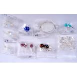 ASSORTED SILVER EARRINGS. (qty)