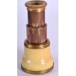 AN ANTIQUE IVORY MONOCULAR. 9 cm extended.