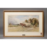 W.H. PIGOTT (1810-1901), Haymaking at Newark, Nottinghamshire, watercolour and pencil heightened