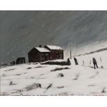 PETER BROOK (1927-2009), "Blizzard Conditions On the Pennines By An Abandoned Farm Now For Sale",