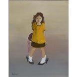 BRIAN SHIELDS "BRAAQ" (1951-1997), "Me Mam's Slingbacks", portrait of the artist's sister Ann,