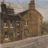 PETER BROOK (1927-2009), Street Scene, Brighouse, West Yorkshire, oil on board, signed and dated