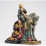 "ST GEORGE" - A ROYAL DOULTON CHINA FIGURE, 1950-76, modelled by Stanley Thorogood, HN2067,