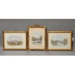 GEORGE FALL (1848-1925), Views of York, watercolour and pencil, a pair, signed and inscribed, 13 1/