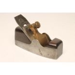 A STEWART SPIERS IRON AND ROSEWOOD CLASSIC SMOOTHING PLANE with brass clamp, owner's stamp A.