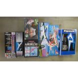 Various as new models, to assemble, comprising Flying Foam Plane Sky Hawk, ERX Flying Model