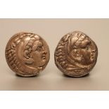 TWO TETRADRACHMS comprising Alexander the Great, struck under Kassander, Philip IV or Alexander (son