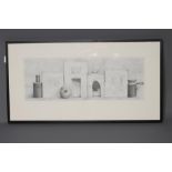 DAVID A.P. THOMAS (Contemporary), Anchorites, soft ground etching, signed by the artist on