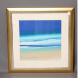 JONATHAN SHAW (b.1959), Beach Scene, acrylic, signed, 23" x 23", gilt frame (subject to Artists