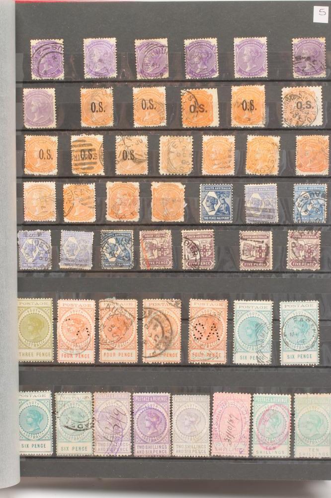 A STOCK BOOK OF AUSTRALIAN STAMPS including Kangaroos etc., mint and used (Est. plus 21% premium - Image 5 of 6