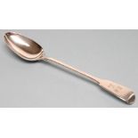 AN EARLY VICTORIAN SILVER BASTING SPOON, maker Mary Chawner, London 1839, in Fiddle pattern,