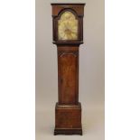 A MAHOGANY LONGCASE by John Lambourne, Cambridge, No.101, the eight day movement with anchor