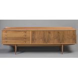 A ROBERT HERITAGE FOR ARCHIE SHINE TEAK "HAMILTON" DINING SUITE, c.1950's, comprising low