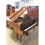 A MAHOGANY CASED BABY GRAND PIANO by Weber The Aeolian Co. Ltd., c.1930, with shaped solid music