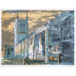 JOHN PIPER (1903-1992), Long Melford Church, screen print 139/275, signed, plate size 18" x 24",