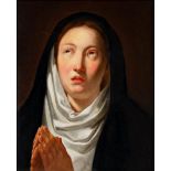 FLEMISH SCHOOL (19th Century), Portrait of the Madonna in Prayer, in the manner of 17th century