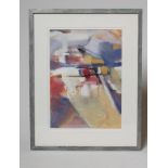 GABRIELLE STODDART (b.1943), Abstract, oil on canvas, signed, 14" x 10 1/4", framed (subject to