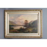 VICTOR E ROLYAT (19th/20th Century), "Ullswater" and "Windermere", a pair, oil on canvas, signed,
