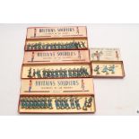 Four boxes of Britains soldiers comprising French Infantry 1915 and an incomplete set of French