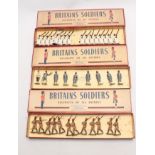 Three sets of Britains soldiers comprising The King's African Rifles No.225, Egyptian Army