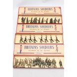 Three sets of Britains soldiers comprising 1st King George V's Own Gurkhas No.197, The King's