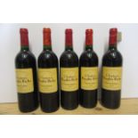 Five bottles 2003 Chateau Moulin Riche Saint Julien (2nd wine of Leoville Poyferre) (Est. plus 21%