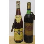 One bottle 1981 Chateau Batailley, Pauillac, and one bottle 1976 Rodersdorfer Beerenauslese (2) (