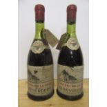 Two bottles 1955 Chateau de La Tour Clos-Vougeot (Est. plus 21% premium inc. VAT)