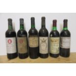 Two bottles 1964 Chateau Batailley, Henekey's, one bottle 1986 Leopold de Signat Medoc, one bottle